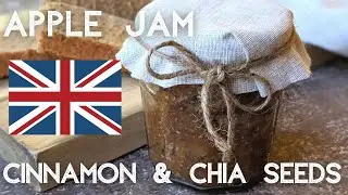 APPLE JAM WITH CINNAMON AND CHIA. LOW SUGAR, EASY AND QUICK RECIPE.