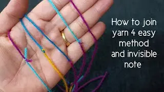 The Best way to join yarn in knitting . बुनाई में धागों को कैसे जोड़े।।(in hindi)