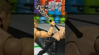 Barbed Wire Bat To The Back 😱 #stopmotion #wwe #wwefigures #wwetoys #wrestling #picfed #cool