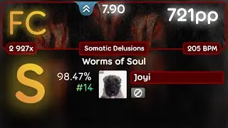 7.9⭐ Joyi | Winterhorde - Worms of Soul [Somatic Delusions] 98.47% FC #14 | 721pp - osu!