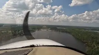 Approach into Three Lakes, WI Airport