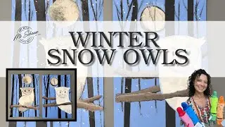 Winter Owl Collage