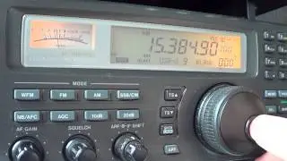 Tuning 19 meter band shortwave at 1930 UTC may 1st 2014