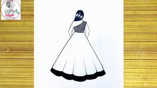 How to Draw a Girl with Lehenga | drawing girl | How to draw a Girl with Beautiful Traditional dress