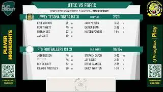 Upwey Tecoma Tigers 1st XI v FTG Footballers 1st XI
