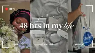 Random Vlog : 48 hours with me | Cooking + Baking | Click Haul | Updated Skincare Routine