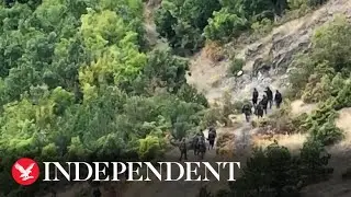 Drone footage shows Serbian gunmen storm Orthodox monastery in Kosovo
