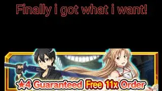 2nd period guaranteed 4★ 11x character order! || sword art online integral factor (saoif)