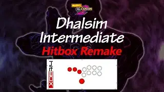 MvC2 Dhalsim Intermediate Hitbox 4K Remake Tutorial
