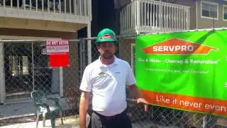 Jacksonville Apartment Fire, SERVPRO of Mandarin (Long)