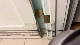 The use of offset hinges