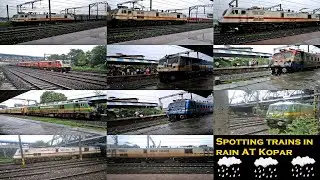 Rainy Day Train Spotting at Kopar Station