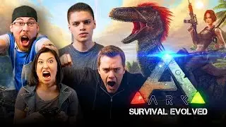 Let's Play ARK SURVIVAL EVOLVED (Part 2) with JoblessGarrett, Erika Ishii, RickyFTW and ArodGamez