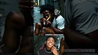 Speed Reacts to his SHOCKING AI video of LIVING in STREET... #ishowspeed #shorts