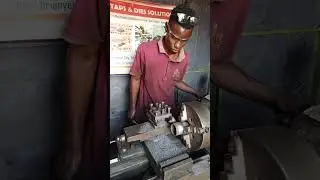 11G 5/8 outer threads 62mm pipe on lathe machine | cutting threads on lathe machine