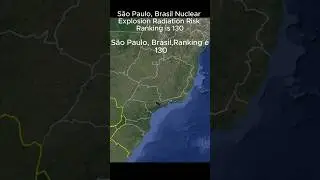 Brasil S&atilde;o Paulo, Nuclear Explosion Radiation Risk Ranking,  Ranking de Risco Brasil S&atilde;o Paulo