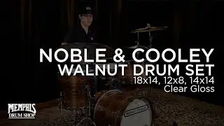 Noble & Cooley Walnut Drum Set 18/12/14 - Clear Gloss  (FGW121418CGCH-018)