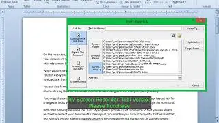 MS WORD Insert Tab Hindi- Deeply Explained Hyperlinks