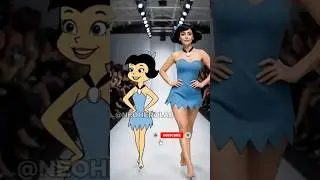 The Flintstones in Real Life 😳✨ | AI Fashion Runway Transformation