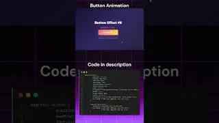 Magnetic Button Animation - Pure CSS! 🧲 #Shorts