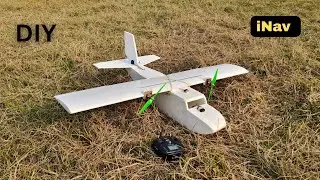 Twin Engine RC Cargo Plane | iNav Auto Launch, RTH & Auto Land Test! @INDIRC1