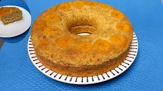 Como fazer bolo de banana da terra,é diferente e muito saboroso!