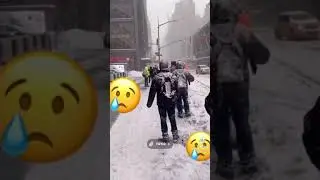 Winter weather in Edmonton Canada