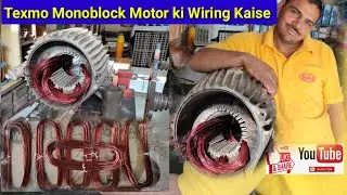 Amazing Technique of Electronic Motor Rewinding 15 hp 3 phase Texmo motor winding