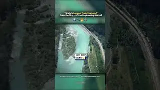 World&rsquo;s Longest Train 🚆 || Captured from the Sky || A True Engineering Marvel!