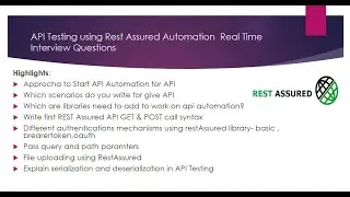 API Testing using Rest Assured Automation  Real Time Interview Questions