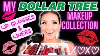 My DOLLAR TREE Makeup Collection || Lip Glosses & Lip Liners || $1/$1.25 Dollar Tree Makeup Products