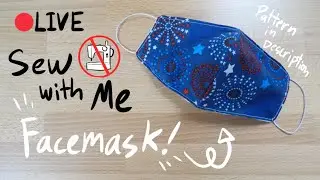 Sew a FACE MASK #WithMe | No sewing machine