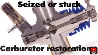 How to restore seized, stuck, nitro rc car carburetor.