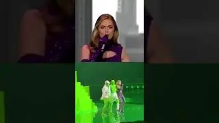Stefania &mdash; Greece Eurovision 2021 grand final &mdash; green screen on TV vs. real life | #Shorts