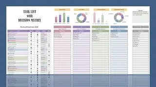 Decision Matrix / Eisenhower Matrix in Excel - Task list Urgent Important #eisenhowermatrix