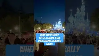 Wish Upon a Shooting Star at Disneyland over Sleeping Beauty&rsquo;s Castle, Geminids Meteor Shower