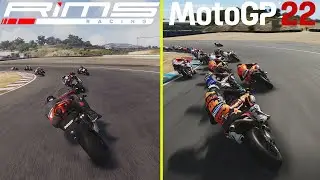 MotoGP 22 vs RiMS Racing PS5  Laguna Seca Graphics Comparison