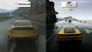 DriveClub vs Forza Horizon 2 - Rain Weather Gamescom 2014 Comparison