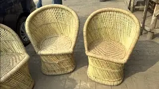 Natural Bamboo Mudda Chair And Bamboo Stock Is Available At Wholesale Price In Delhi Ncr