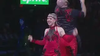 Dauntless Duo perch act Blazers halftime March 14th 2025
