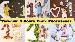 1 Month Baby Photoshoot ideas at Home | One month Baby Photoshoot ideas | Monthly Baby Photography