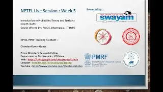 NPTEL : NOC25-MA33 | Week 5 Live Session | Higher Dimensional Distributions