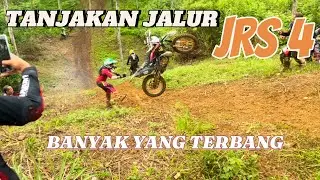 #tanjakan jalur jrs4 sangat menangtang rider🔥banyak motor di lempar😱 #trailadvanture #trabas #trail