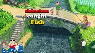Shinchan caught a fish.|| Shinchan coal town #gameplay3 