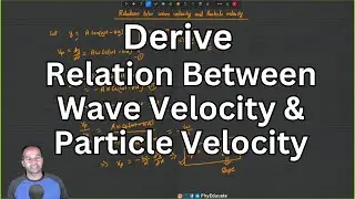 Relation Between Wave Velocity and Particle Velocity