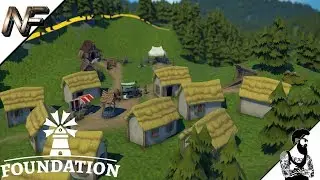 Foundation Alpha Gameplay - NEW ALPHA MEDIEVAL CITY BUILDER! E1