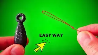 How To Tie A Weight On A Fishing Line | Loop Knot | Fishing For Beginners
