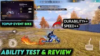 Free Fire Bike Skin Ability Test | Free Fire Bike Skin Review | Free Fire New Topup Event Today