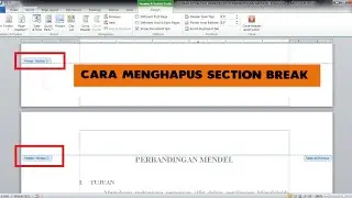 Cara Menghapus Section Break (Next Page) Pada Microsoft Word