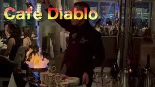 The Making of a Flamb&eacute; Coffee 🔥  Cafe Diablo - Virtual Food Tour | 4K
